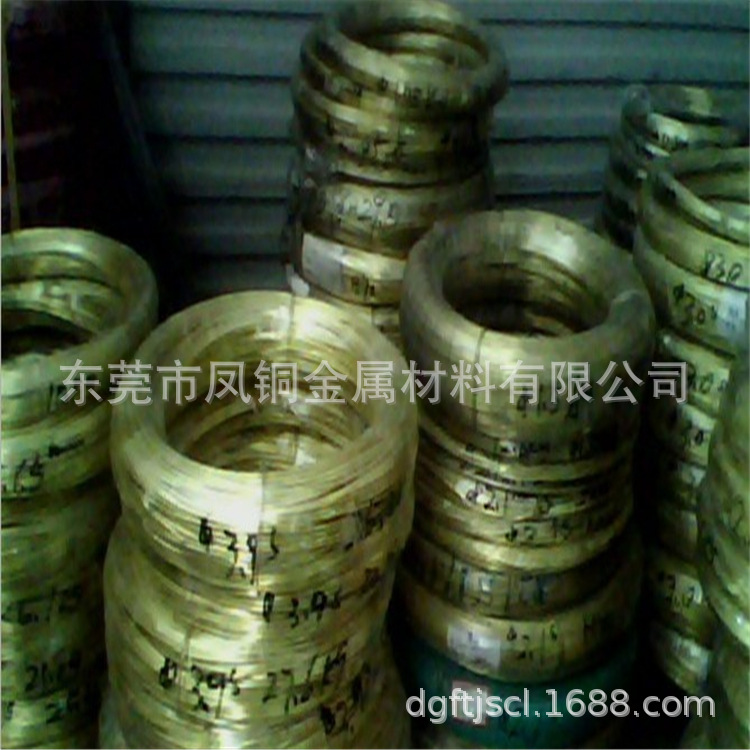 扁黄铜线 H65四方黄铜线1.2*1.2 9.25*1.45 耐磨黄铜插头线螺丝线