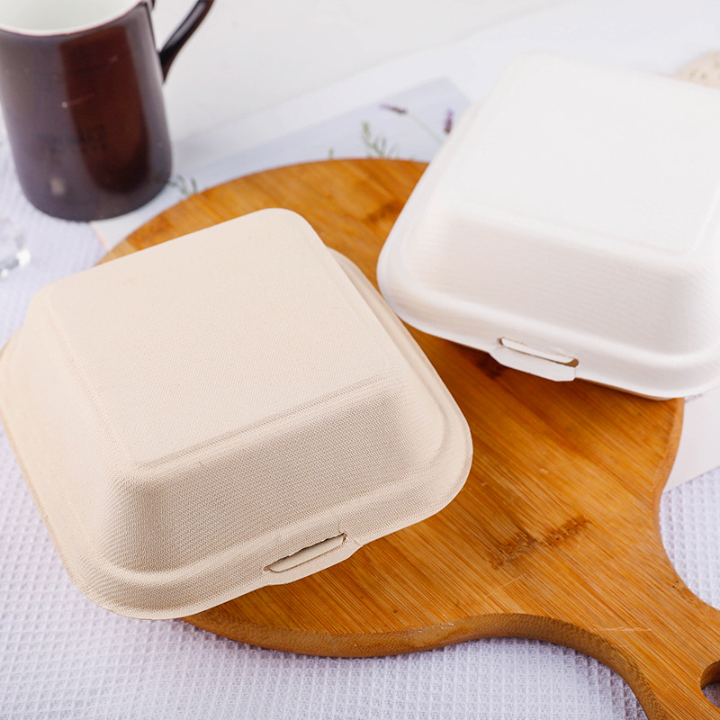 Caja de pastel de bento de celebridades de Internet, caja de embalaje de hamburguesa de pan desechable, paquete especial de tiramisú de Xue Mei Niang