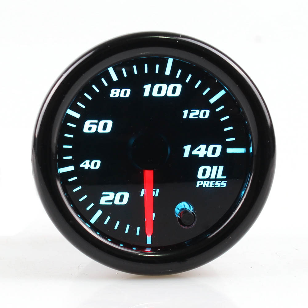 Nuevo 2-pulgadas colorido coche modificación electrónica medidor voltímetro agua medidor de temperatura de aceite medidor de turbina tacómetro