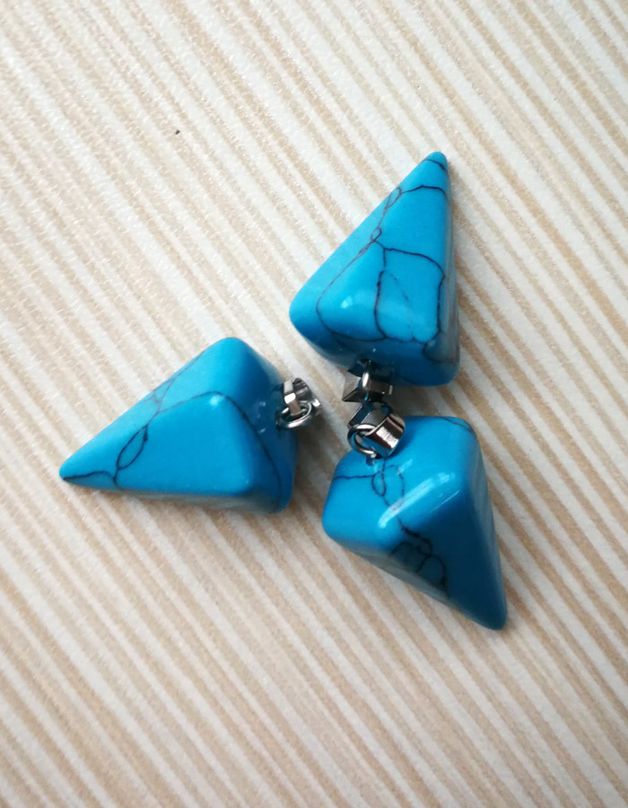 Ebay deseo piedra natural cristal ágata facetado cónico hexagonal columna espíritu Péndulo collar colgante Péndulo