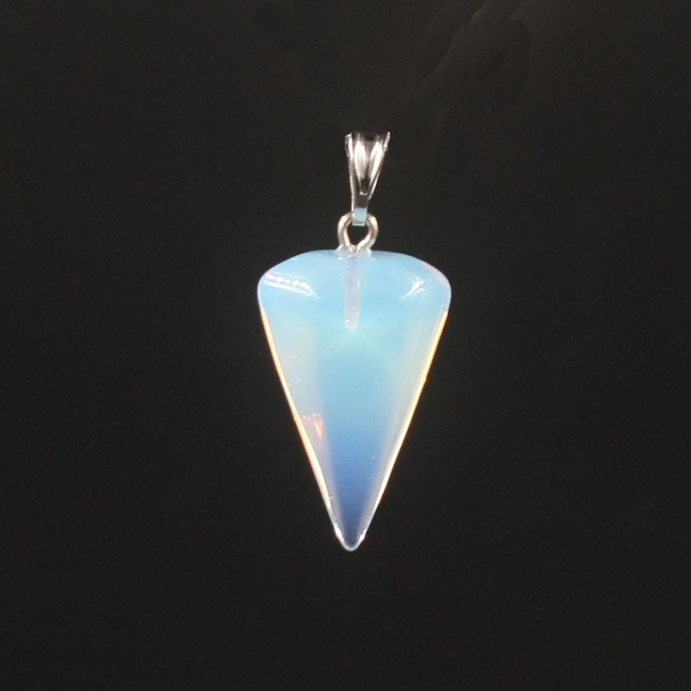 Ebay deseo piedra natural cristal ágata facetado cónico hexagonal columna espíritu Péndulo collar colgante Péndulo