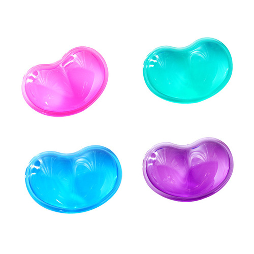 Silicone Heart Shaped Mouse Pad Transparent Wrist Rest Cool Hand Pillow Wrist Pad Anti-Slip Crystal Wrist Rest Wholesale