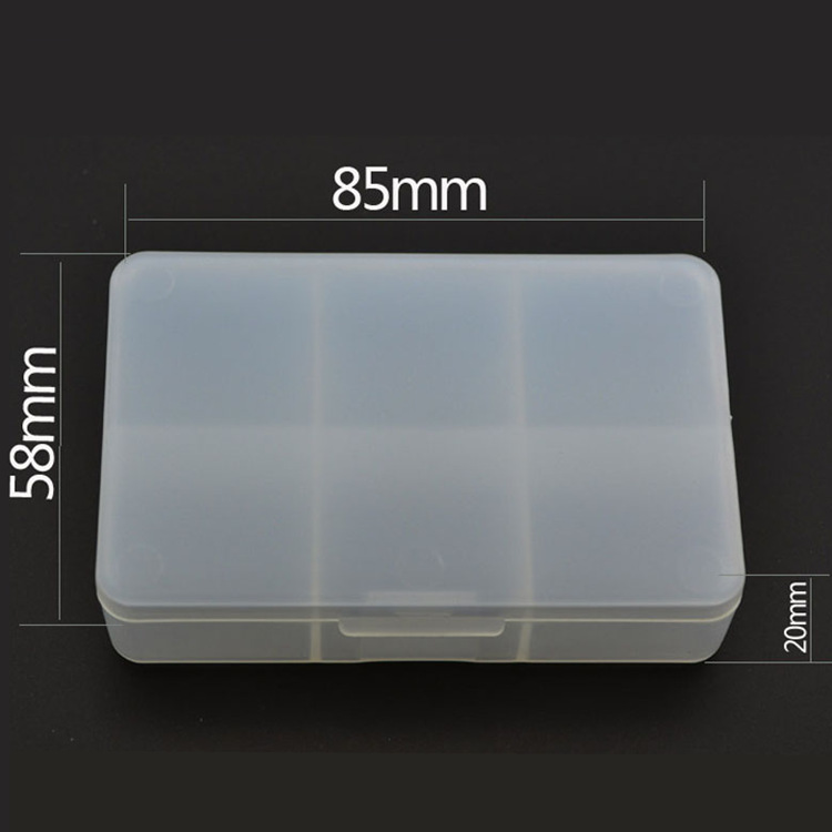 新款厂家直销磨砂6格pp环保药盒便携小药盒迷你型美甲饰品收纳盒