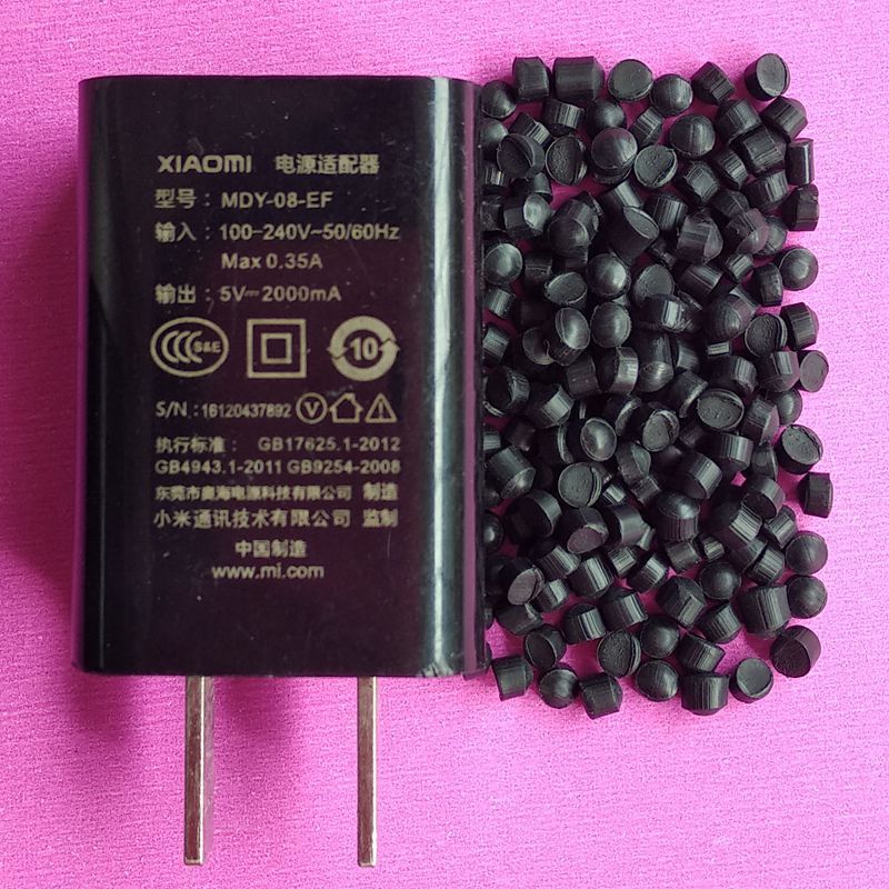 PVC黑色插头料高流动易注塑成型黑色环保注塑插头PVC颗粒