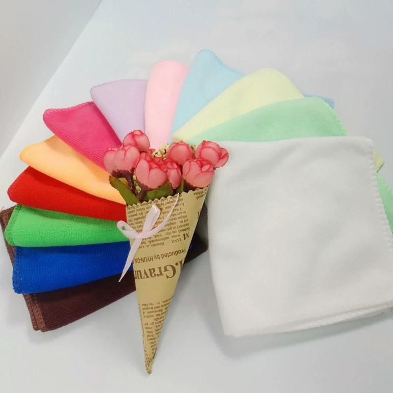Салфетка из микрофибры 30×30 см, 100% полиэстер, безворсовая впитывающая