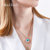 Necklace, universal crystal pendant, European style, simple and elegant design, wholesale