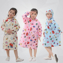 Sesame children's raincoat with school bag zipper one-piece poncho baby student toddler raincoat outdoor protective clothing