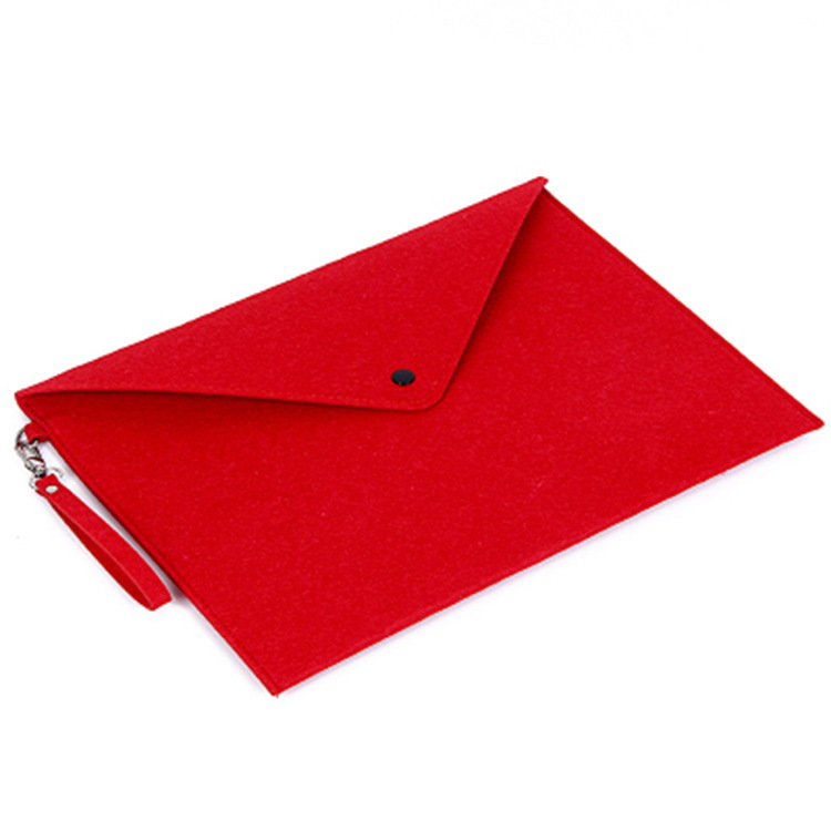 厂家直销创意毛毡文件袋a4文件夹促销礼品赠品手提资料袋logo