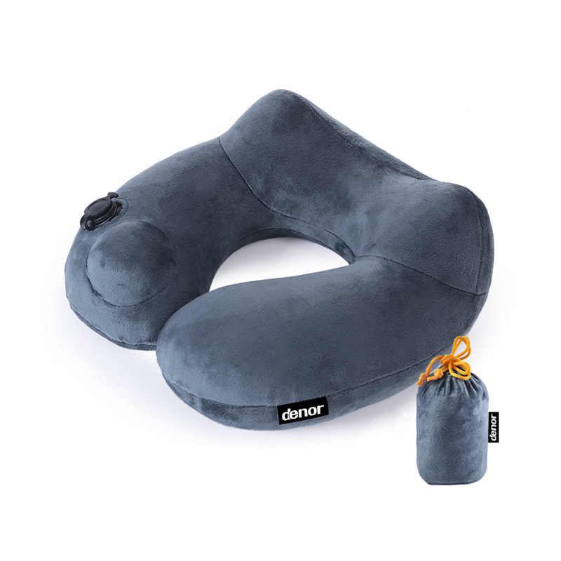 Of Inflatable U-shaped Pillow Outdoor Travel Set Lunch Break Pillow Airplane Pillow Press Inflatable Travel Pillow