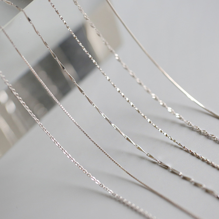 S925 Silver Plated Short Necklace Women Korean Style