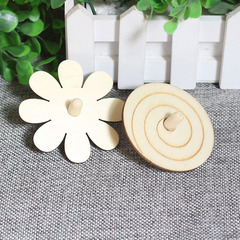 白胚木質陀螺兒童繪畫塗鴉塗色空白手工DIY裝飾幼兒園創意材料包