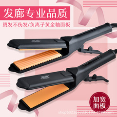 Factory four-speed temperature control ceramic titanium straightener, non-damaging corn silk hair straightener, electric clamping plate, straight hair clamp