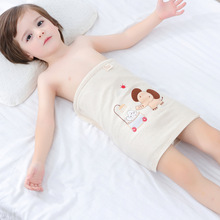 厂家批发儿童婴儿绣花护肚围 保暖防踢被秋冬彩棉肚兜肚围新疆棉