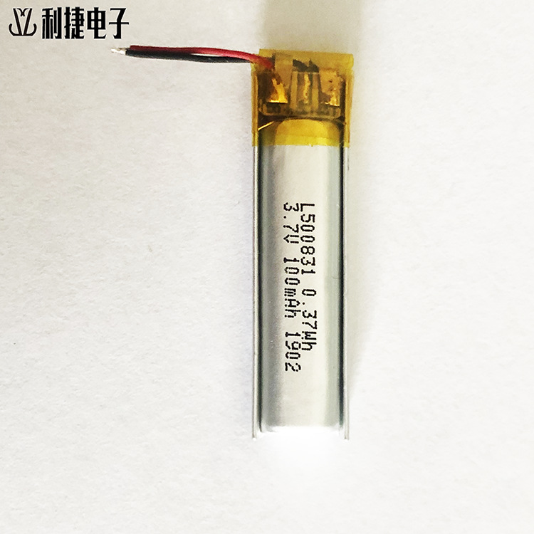 热卖500831聚合物锂电池 100mAh助听器挂脖蓝牙运动型耳机电池