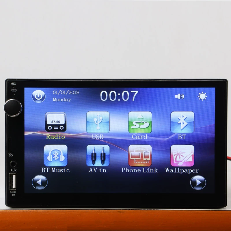Производитель 7-дюймовый универсальный аппарат HD навигатор с большим экраном Android Интернет MP5 автомобильный Bluetooth DVD-плеер