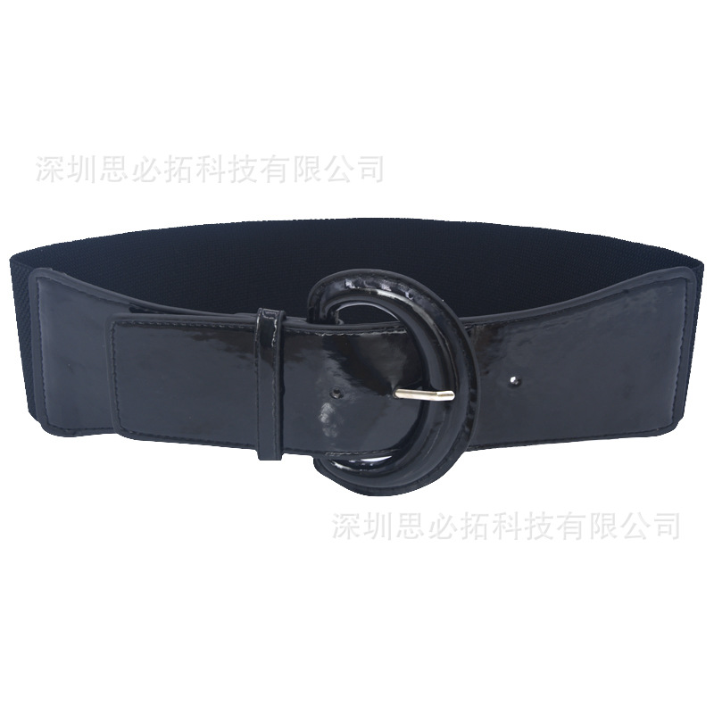 2018 nuevo estilo japonés y coreano estilo europeo y americano cinturón de mujer súper delgado de cuero ancho sello de cintura ventas directas de fábrica