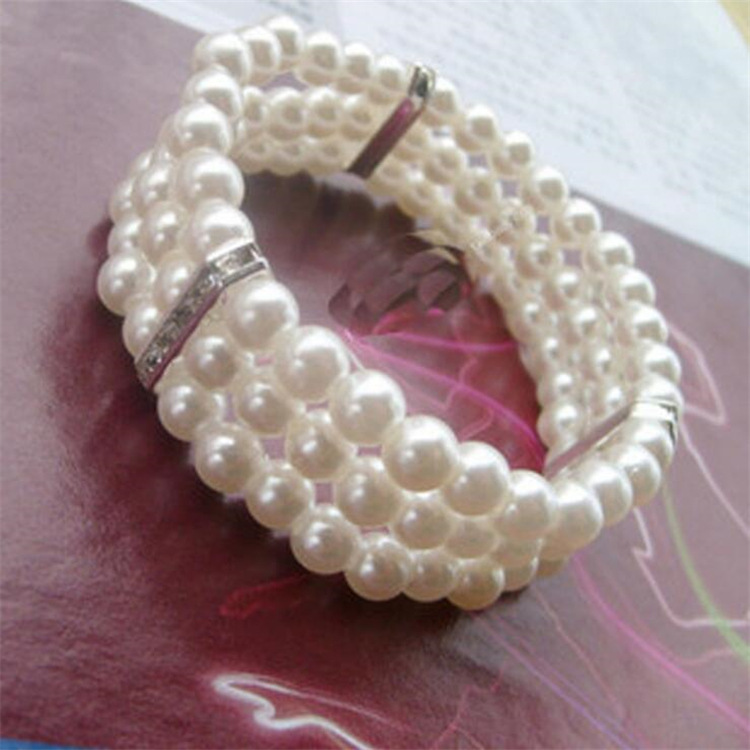 fashionable elegant elastic bracelet pearl
