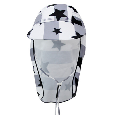 Niños y niñas protección solar gorro de natación playa juego cuello protección sombrero para el sol gorro de natación protección para los oídos sombrero de tela sombrero para el sol