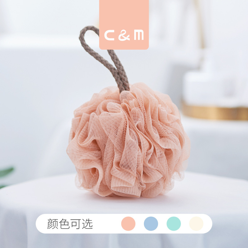 Cm Source Manufacturer 50g Bath Ball Simple Bath Flower Large Foam Bath Flower Bath Unisex