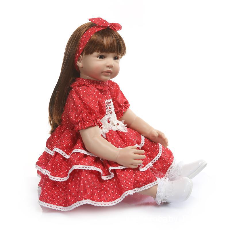 Nueva Europa y América Pelo Largo simulación muñeca regalo de vacaciones, los niños jugar a las casitas Playmate