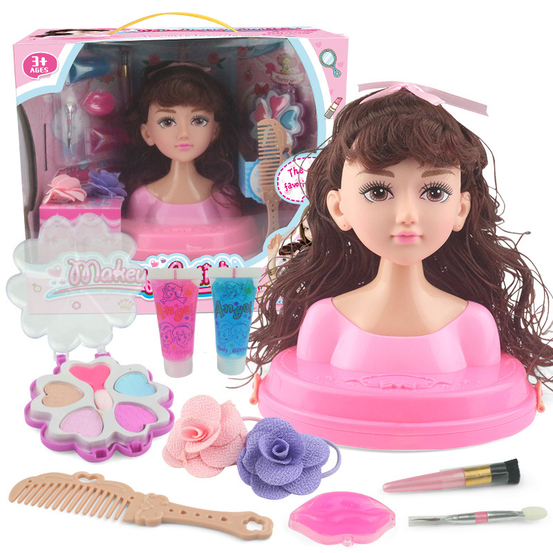 Pelo Barby muñeca traje caja de regalo niña juguete simulación transfronteriza maquillaje de medio cuerpo princesa muñeca