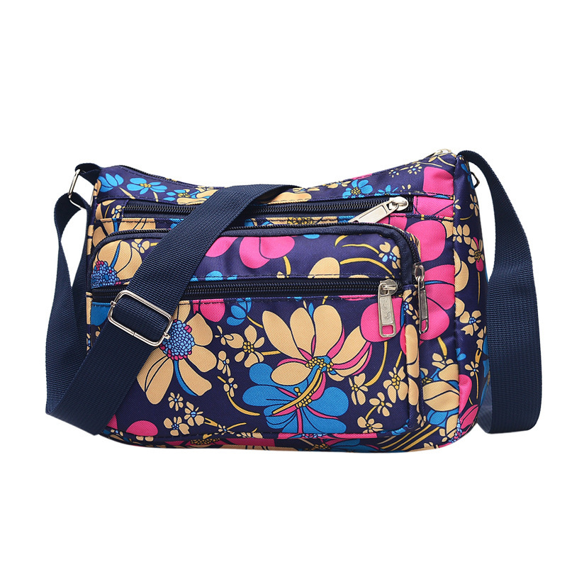 Women's bag new shoulder bag ladies casual messenger bag running Jianghu stall supply cheap flower cloth bag manufacturers wholesale