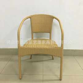 PE藤户外 铝合金框架桌椅户外休闲家具餐厅桌椅编织藤桌椅组合