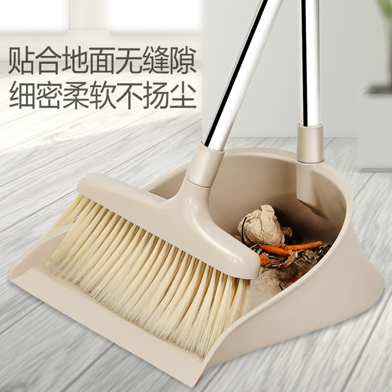 Fabricantes suministro ligero hogar escoba recogedor traje doble varilla en línea de compras de plástico escoba recogedor