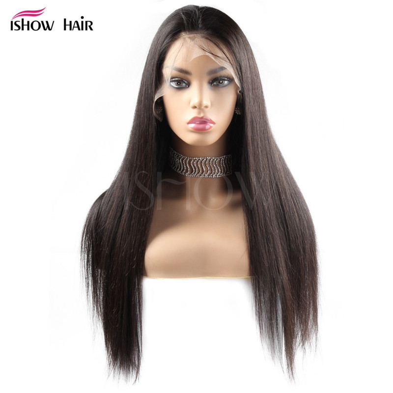 Xuchang European and American Wig Front Lace Straight Hair Full Headgear Human Hair Human Hair Wig Factory Ready Wholesale