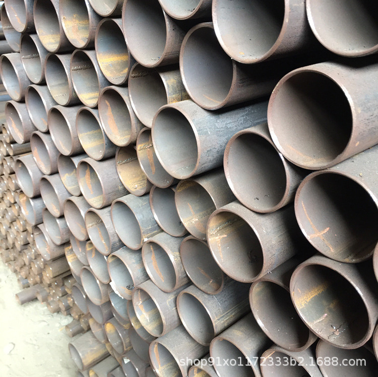 茂名厂家批发q235b焊管工地脚手架钢管多规格直缝焊切割加工铁管
