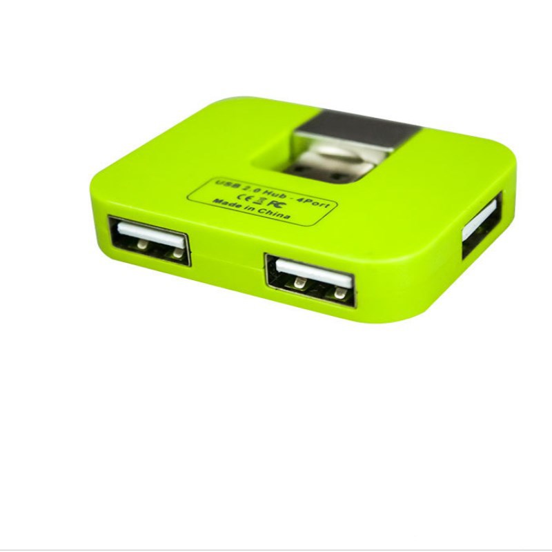 Giratorio USB divisor USB hub giratorio USB2.0HUB 4 puertos coche USB flash drive Hub extender