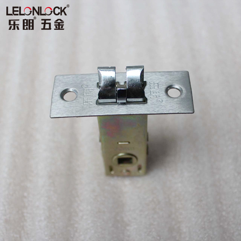 Lelang hardware Acero inoxidable 50mm pequeño perno anti-inserción de una sola lengua cuerpo de la cerradura de la puerta interior de una sola lengua de bloqueo