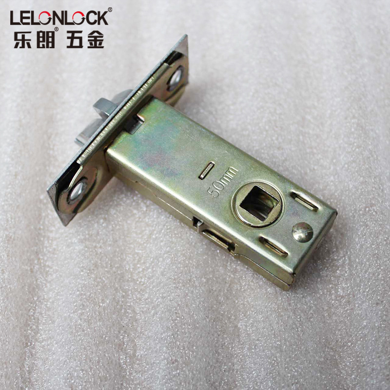 Lelang hardware Acero inoxidable 50mm pequeño perno anti-inserción de una sola lengua cuerpo de la cerradura de la puerta interior de una sola lengua de bloqueo
