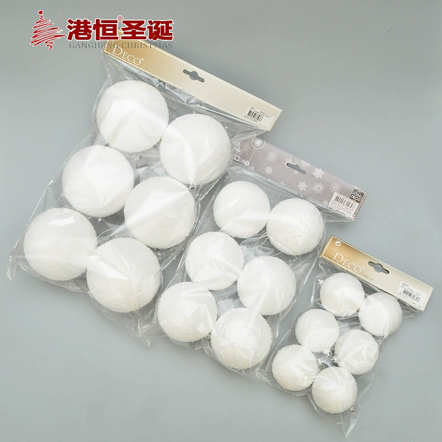 White accessory from foam, pendant, 4-10cm