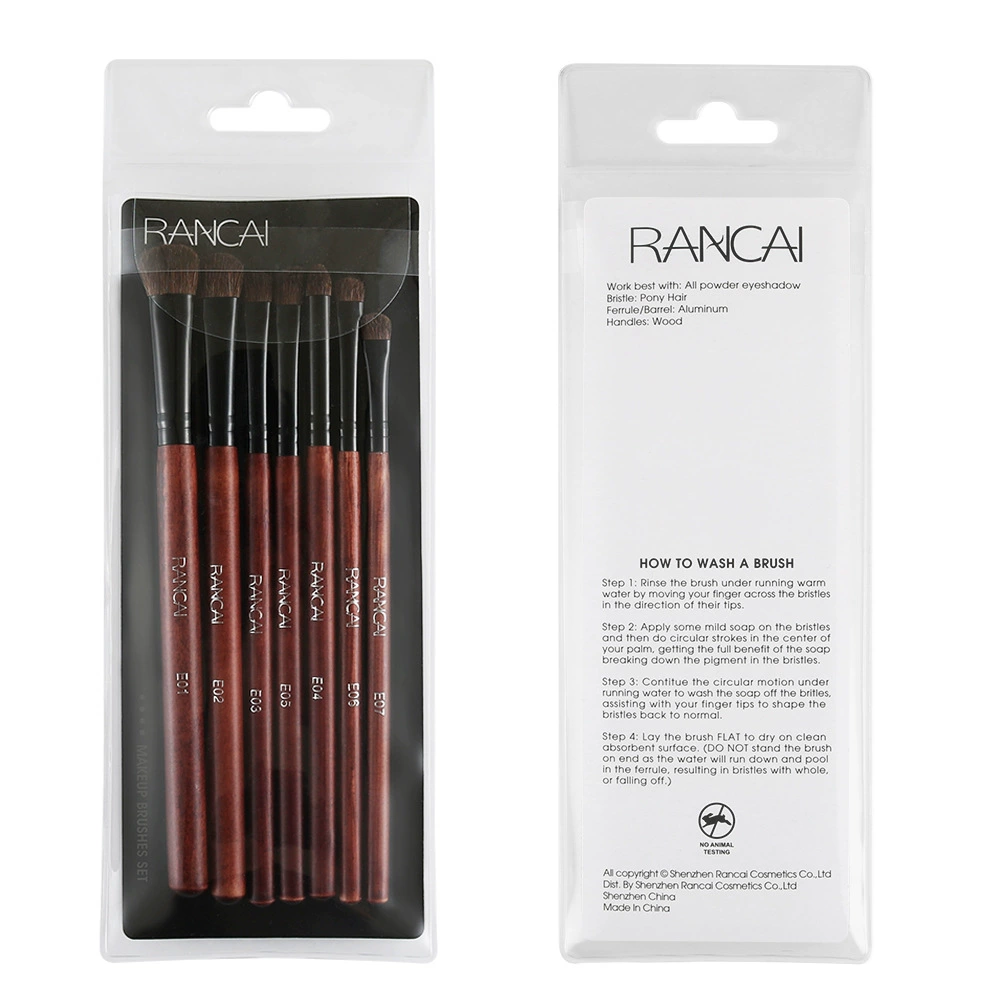 Кисть для макияжа RANCAI 7, кисть для теней, чистая лошадь волос, глазная кисть, дымчатый макияж и инструмент красоты, прямые поставки от производителя