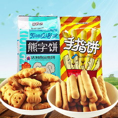 Delicious Finger Biscuits 115g Grinding Sticks Bagged Snack Food Nostalgic Snack Wholesale and Distribution Bear Character Biscuits