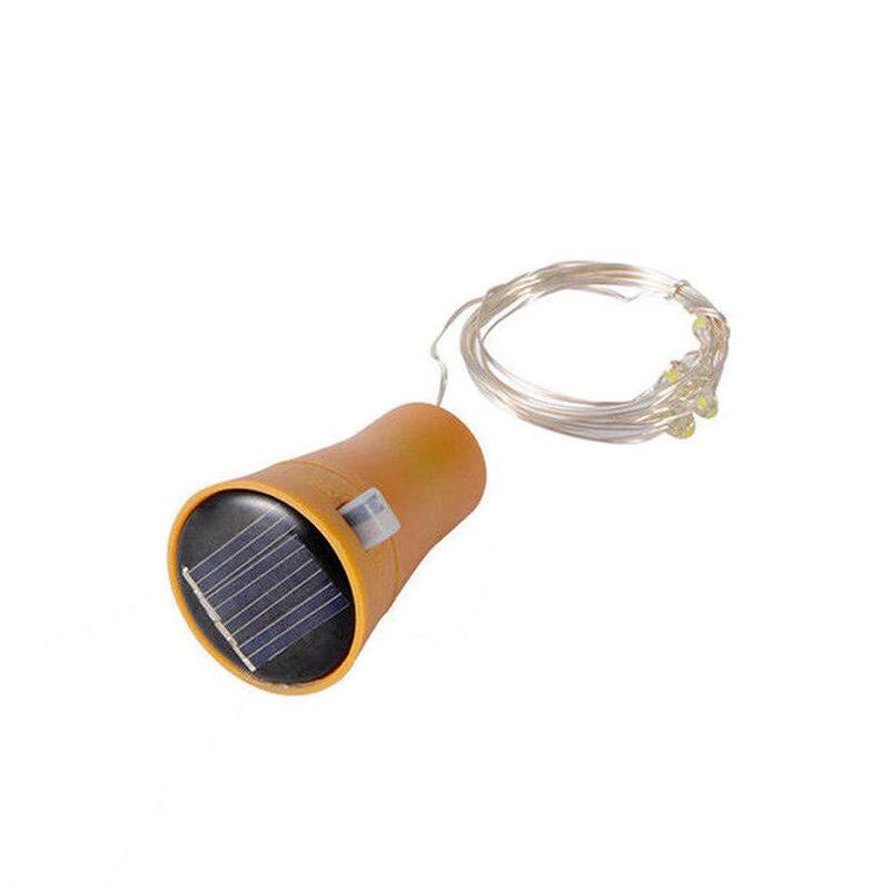 Wholesale Amazon hot sale solar 1 M 20 lights copper wire string lights bottle stopper Lights Christmas string lights decorative string lights