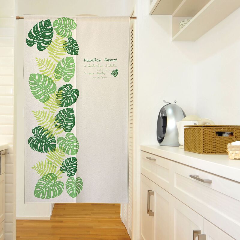 Summer fabric curtain Hawaiian resort factory direct export for many years Japanese design traditional pattern