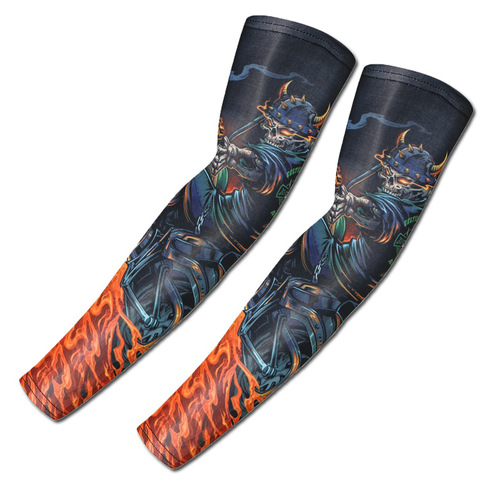 Summer Ice Silk Sleeve Socks for Sports Outdoor Tattoo Arm Sleeves Cycling Fishing Men Women Driving Korean Style Basketball Arm Sleeves