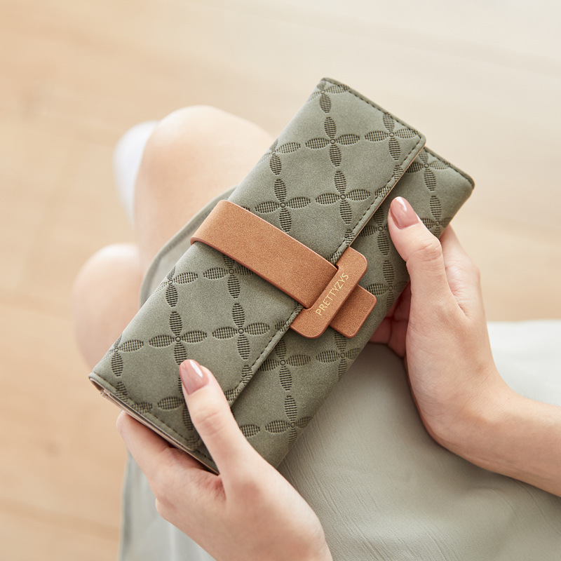 Cross-Border Puridi's New Long Wallet Women's Multi-Functional Clutch Large Capacity Coin Purse 70% off Wallet