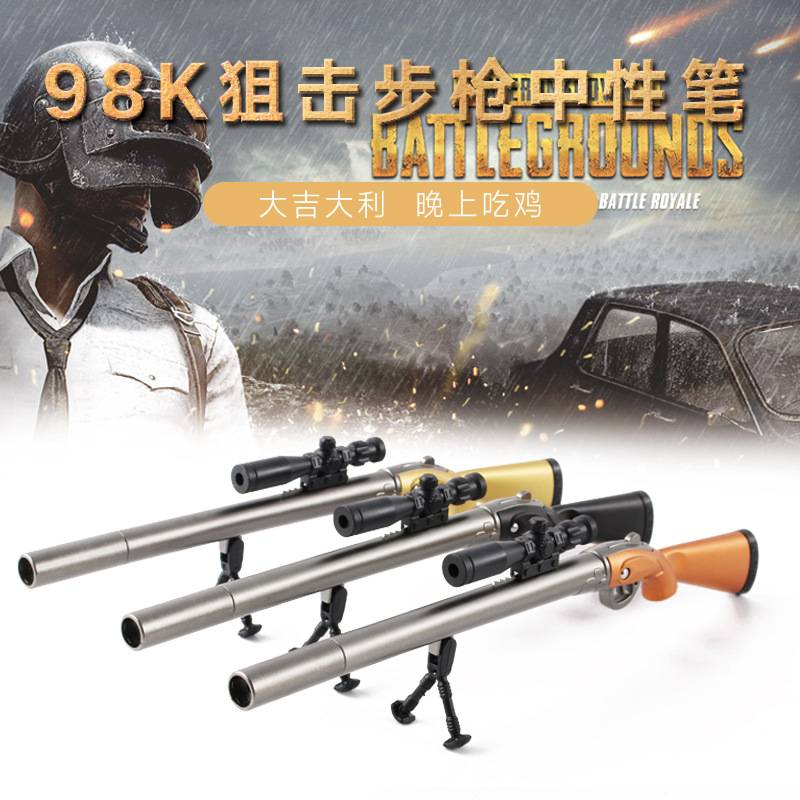 Bolígrafo forma de rifle 98K – Diseño divertido para fans de PUBG