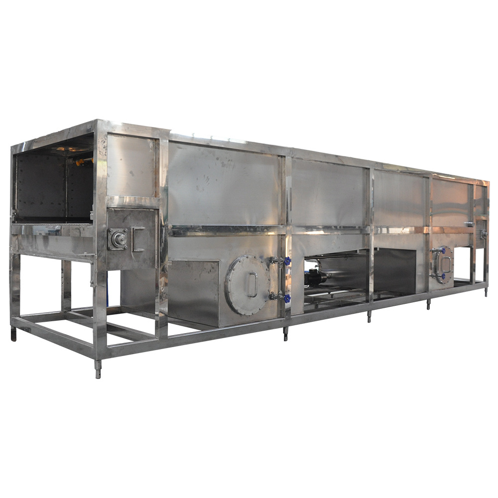 饮料低温喷淋式杀菌隧道 水浴式巴氏灭菌设备 喷淋杀菌冷却机