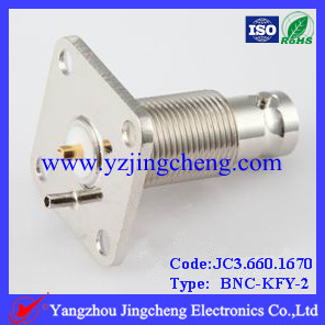 BNC-KFY-2法兰盘安装终端连接器，母头，螺母