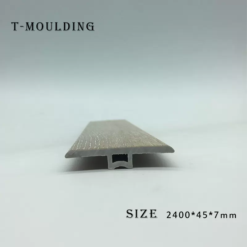 厂家销售SPC石塑线条 PVC地板配件 SPC石塑地板配套平口条 T型条