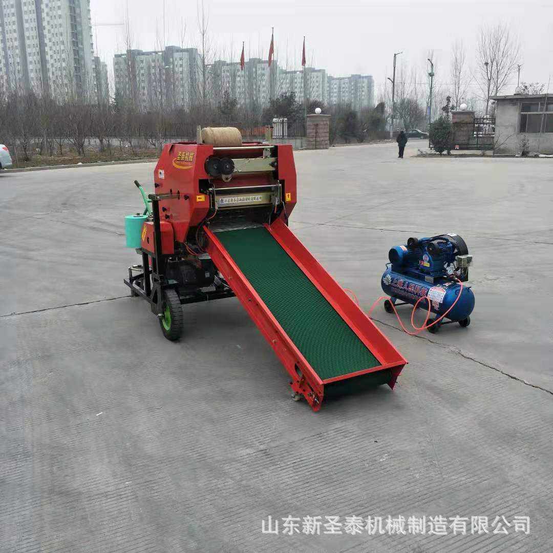 全自动青储饲料打包机原理 生产固定式青储打捆机