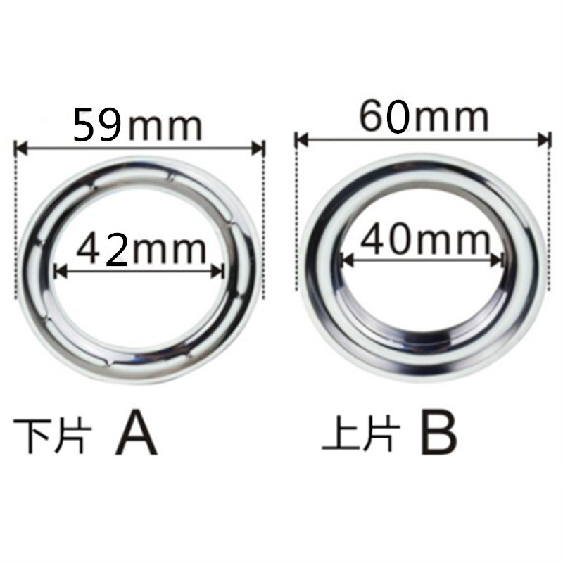 Venta al por mayor hebilla de cortina diámetro interior 4cm redondo metal agujero de aire cortina de tela hebilla de lona hebilla de ojal antioxidante