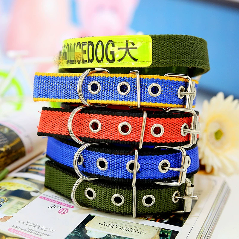 Ошейник для собак с двойной строчкой, оптовые поставки зоотоваров, ошейник для собак, шейный ремень для собак, разноцветный, в наличии