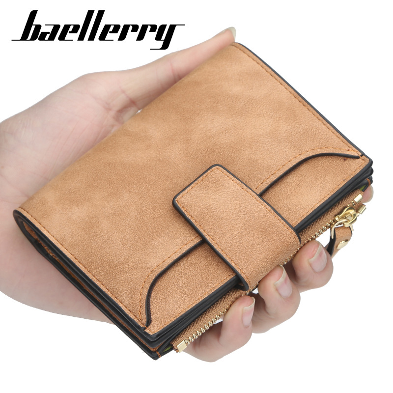New Fashionable Women's Short Wallet Korean Version Zipper Wallet Multifunctional Wallet_voghion.com
