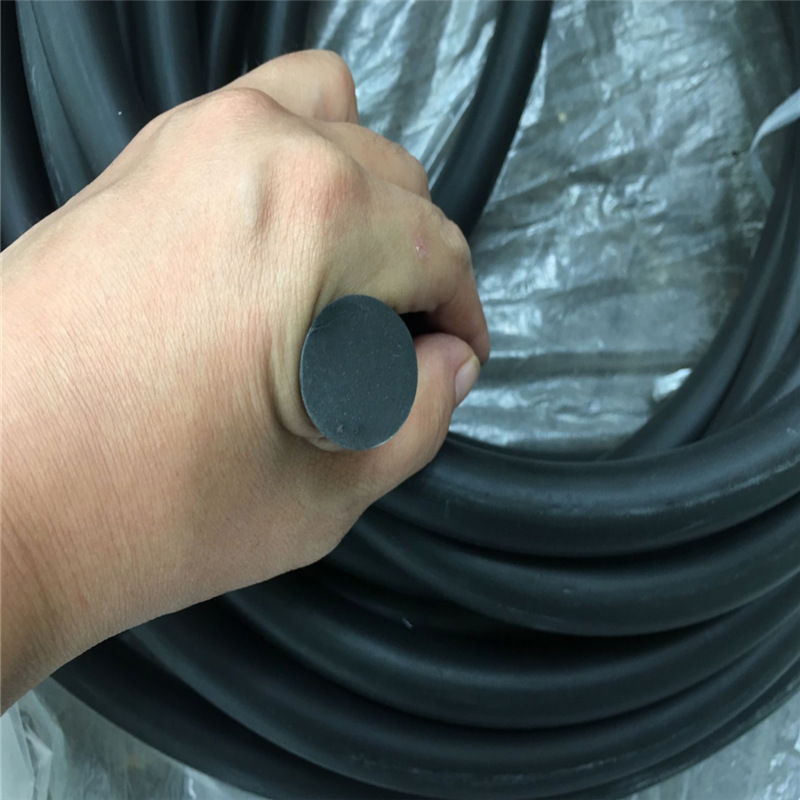 非标定耐高温FKM氟橡胶圆条 FPM氟胶O型密封条 黑色实心圆条16mm