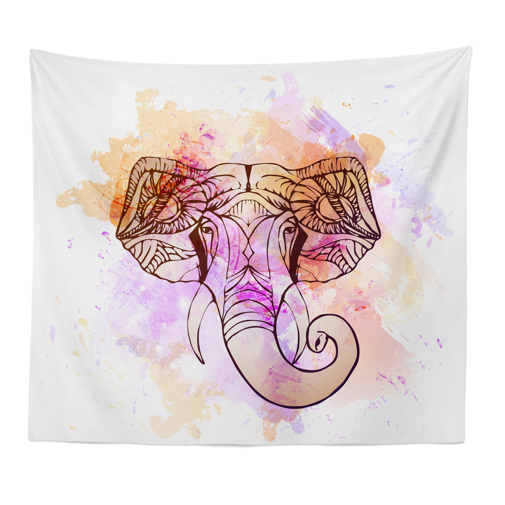 (2개) 아마존 폭발 보헤미안 스타 시리즈 홈 태피스트리 태피스트리 소파 배경 천 태피스트리 슈팅 커튼